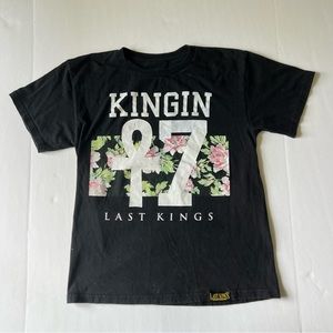 Last kings graphic print t shirt size large